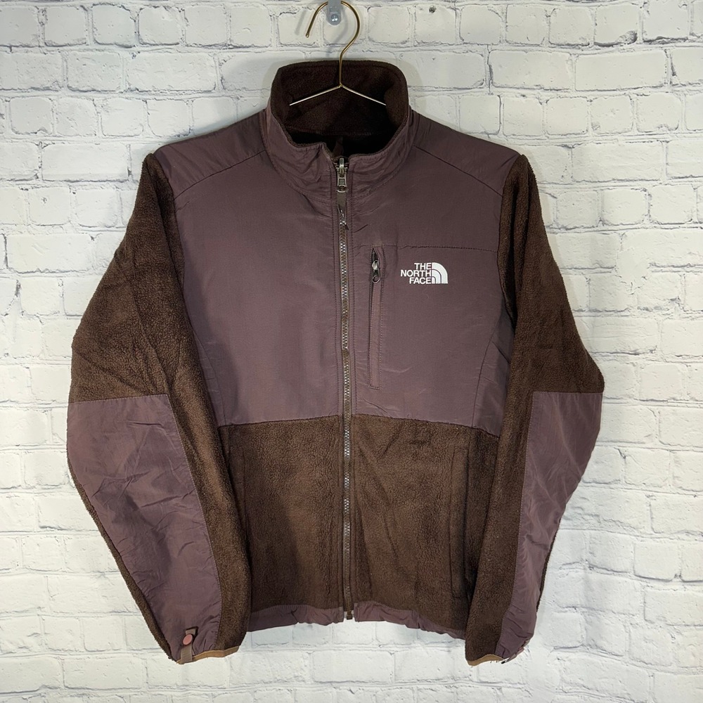 The North Face Denali Fleece Jacket Womens Small Brown Full Zip Outdoor Coat
